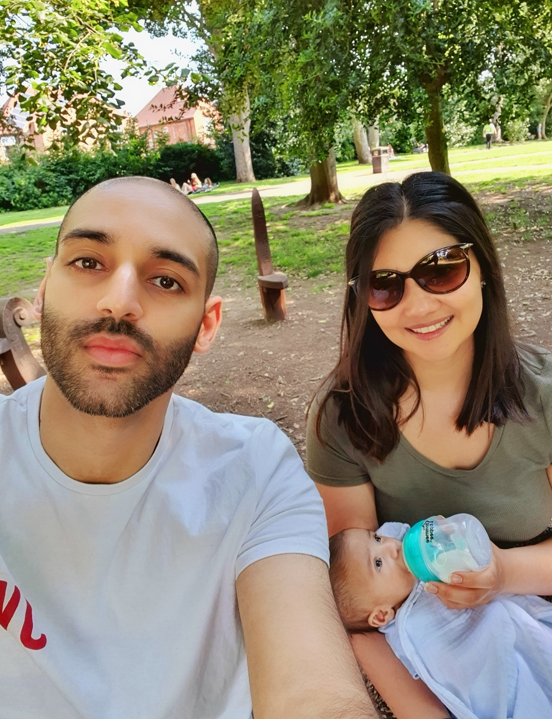 Raj and Sharan Chagger with baby Riaan