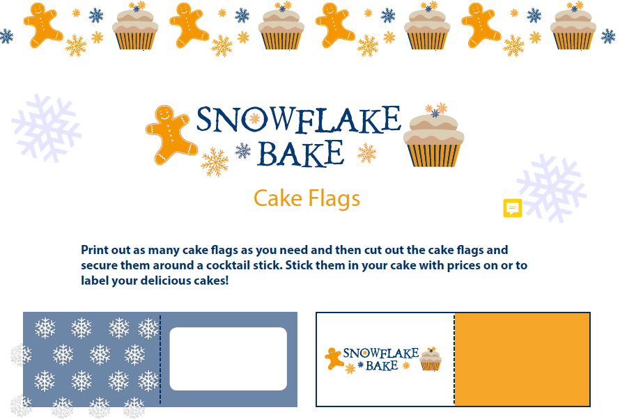Cake flags