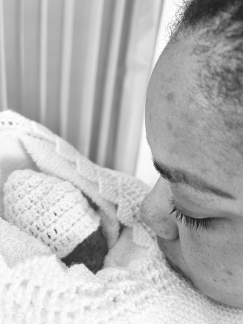 Alexis and Sage following her 22 week miscarriage