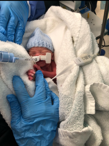 Chelsea’s son in hospital following placental abruptions.