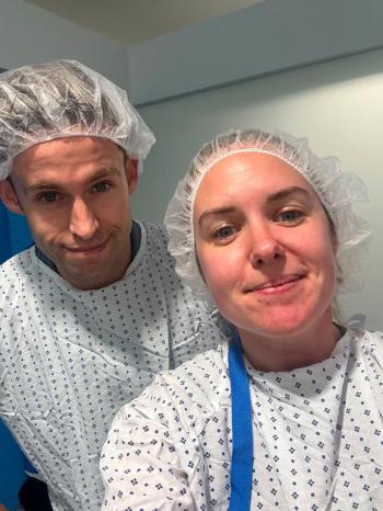 Catherine and Carl who experienced a missed miscarriage while having IVF.
