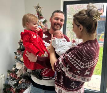 Frankie and Ben with Arabella and Isabel
