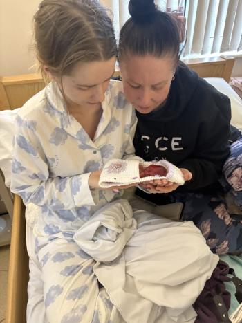  Louisa with her daughter Megan and granddaughter Sienna who was a second trimester loss.