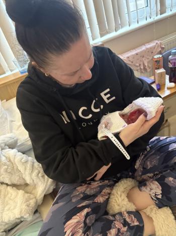 Louisa with her granddaughter Sienna who was a second trimester loss.