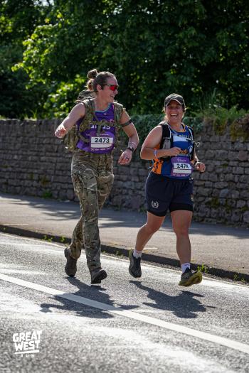 Lucy and Lydia Great West Run after miscarriages