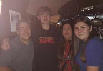 Patti with Terry and her other children Megan and Lewis