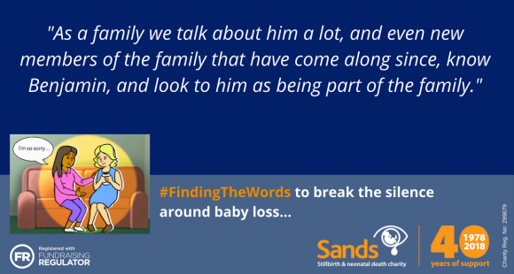 #Sands40: "We know that Benjamin is watching over us" by Andrea and Ian Hawkes