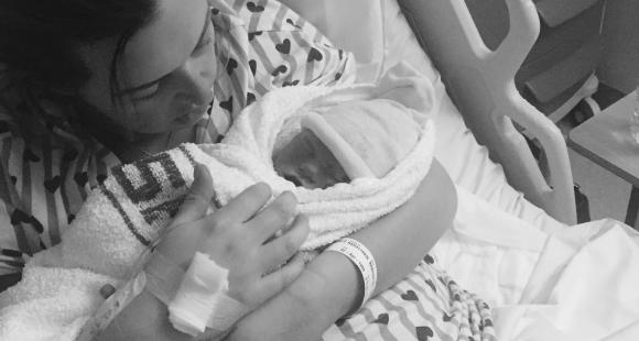 Grace Banham with daughter Violet Esme