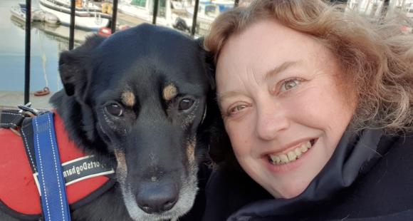 HeatherJane Coombs with her dog Jax