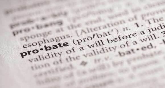picture of probate in a dictionary