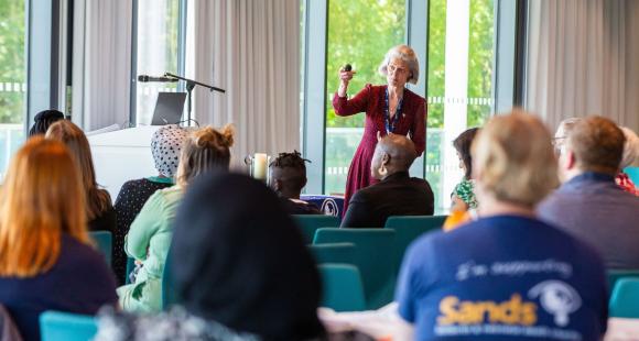 Sands Chief Executive Clea Harmer at an event