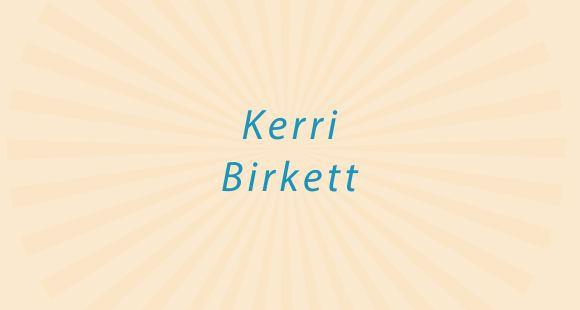 Text reads Kerri Birkett