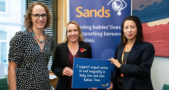 Members of Parliament meeting bereaved parents and pledging their support to end inequality in baby loss. 