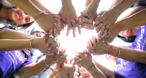 hands in circle