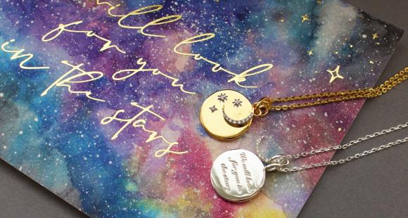 Gold & Silver Necklace on Card Front & Back - website banner