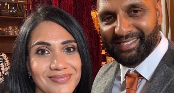 Picture of Vaishali and her husband Rahul smiling
