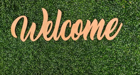 Welcome sign