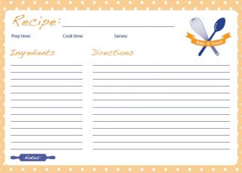 Recipe cards