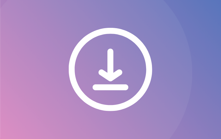 Image with a download icon
