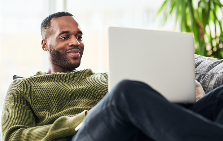 Man on a laptop 