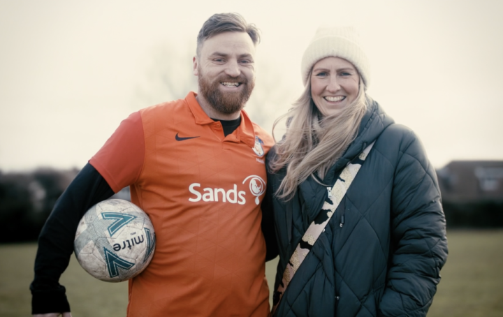 Image of Sands United Founder, Rob Allen with wife Charlotte