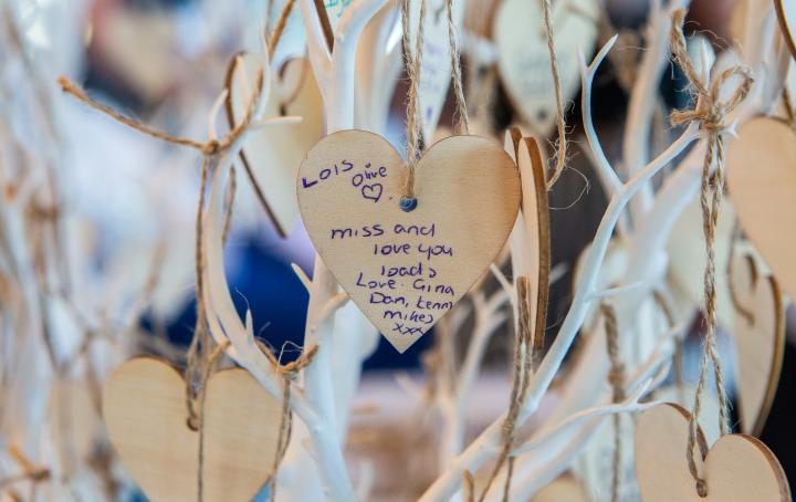 names on hearts