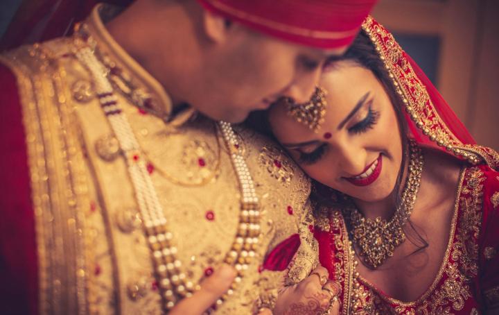 Pooja with her husband