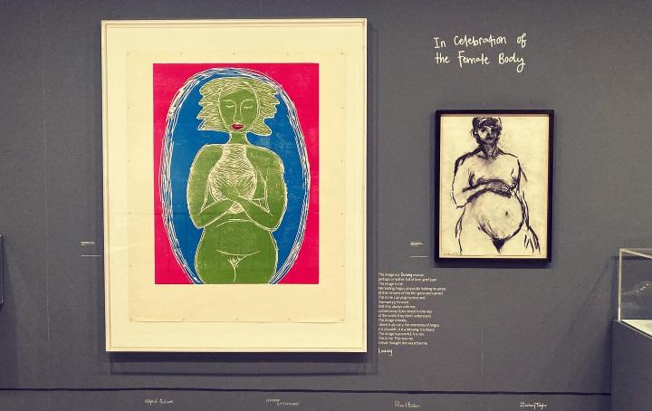 A picture of the artwork at the Still Parents exhibition 