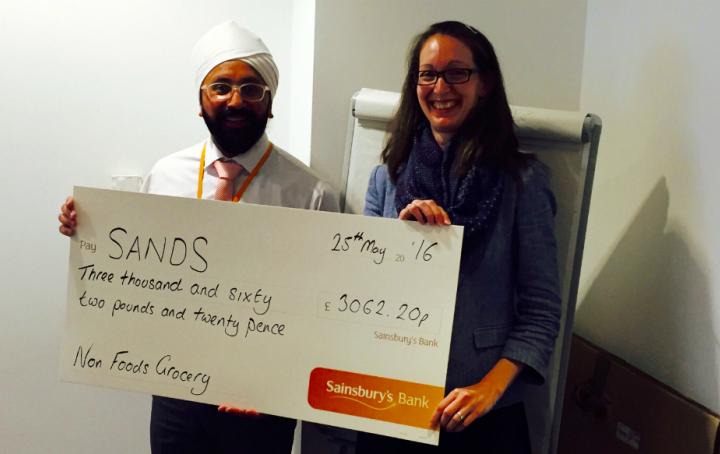 Sainsbury's, Sands, charity, fundraising, stillbirth, neonatal death, baby, babies, Non Food Grocery, corporate fundraising, quiz, Holborn, Judith Abela