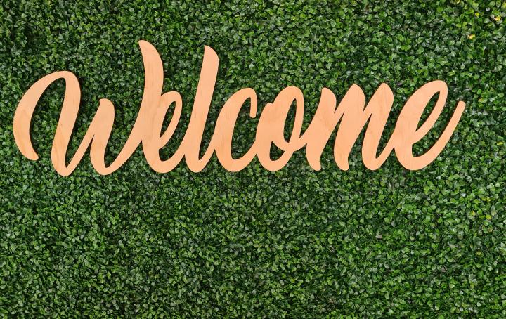 Welcome sign