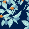 illustration of leaves on dark background